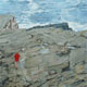 Painting of Boy on the coast of Newfoundland