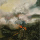 Painting of smoke cloud