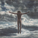 Painting of a naked man jumping.(thumb)