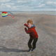 Portrait of a boy with kite